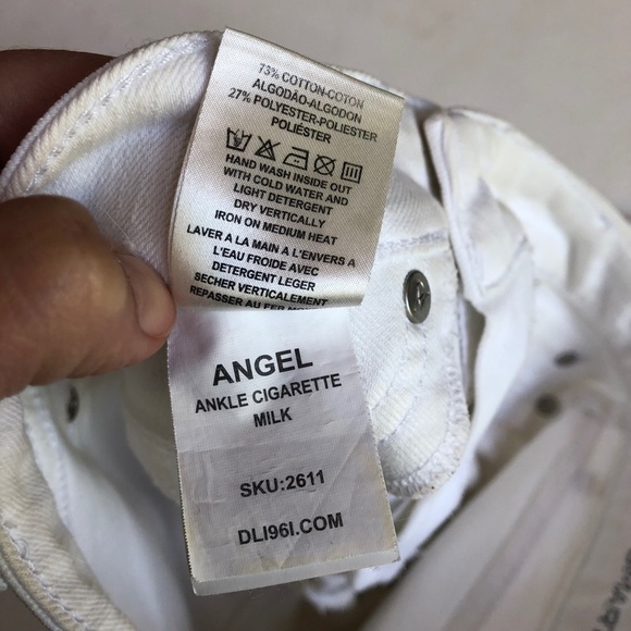 DL1961 Angel Cigarette Jeans in Milk - Picture 5 of 6